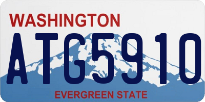 WA license plate ATG5910