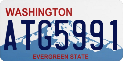 WA license plate ATG5991