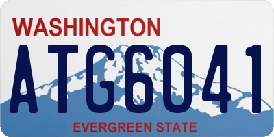 WA license plate ATG6041