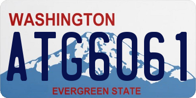 WA license plate ATG6061