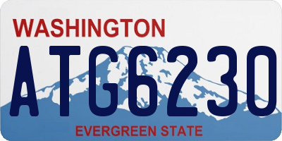 WA license plate ATG6230