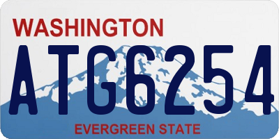 WA license plate ATG6254