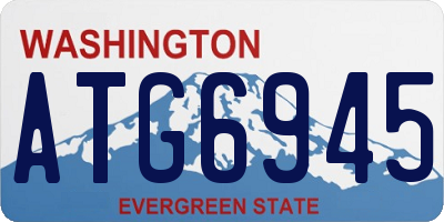WA license plate ATG6945