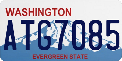 WA license plate ATG7085
