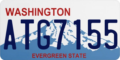 WA license plate ATG7155