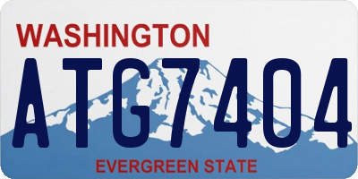 WA license plate ATG7404