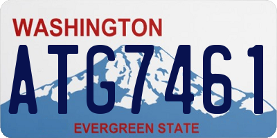 WA license plate ATG7461