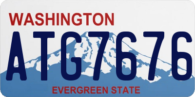 WA license plate ATG7676