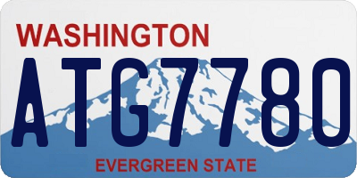 WA license plate ATG7780