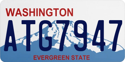 WA license plate ATG7947