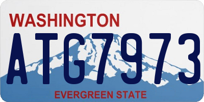 WA license plate ATG7973