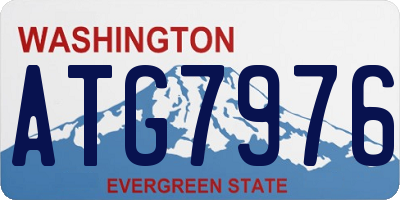 WA license plate ATG7976