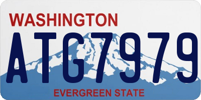 WA license plate ATG7979