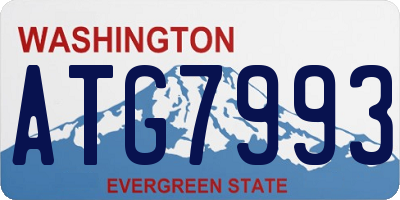 WA license plate ATG7993