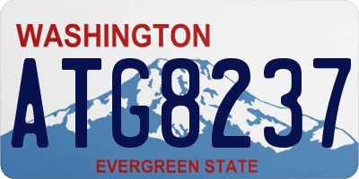 WA license plate ATG8237