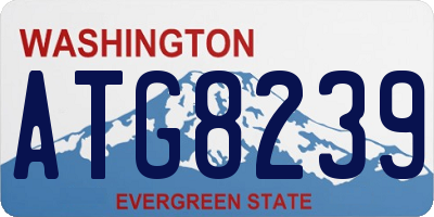 WA license plate ATG8239