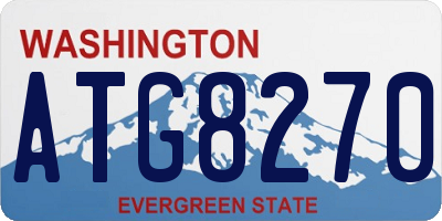 WA license plate ATG8270
