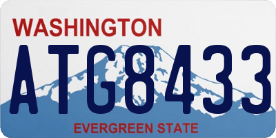 WA license plate ATG8433