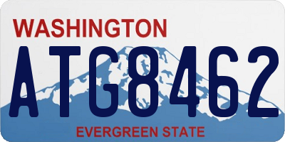 WA license plate ATG8462