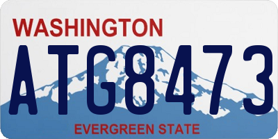 WA license plate ATG8473