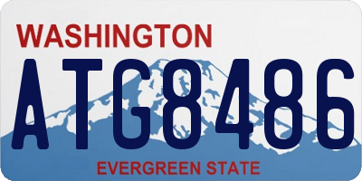 WA license plate ATG8486
