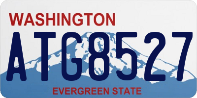 WA license plate ATG8527