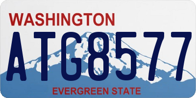 WA license plate ATG8577