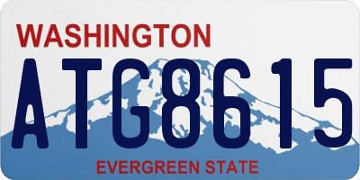 WA license plate ATG8615