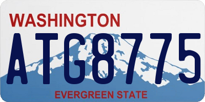 WA license plate ATG8775