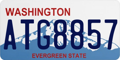WA license plate ATG8857