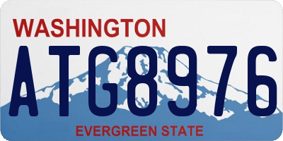 WA license plate ATG8976