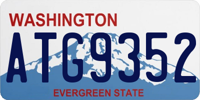 WA license plate ATG9352