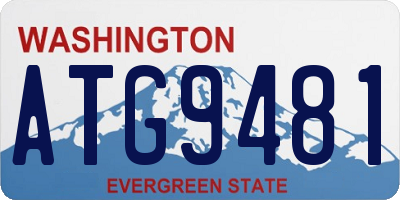 WA license plate ATG9481