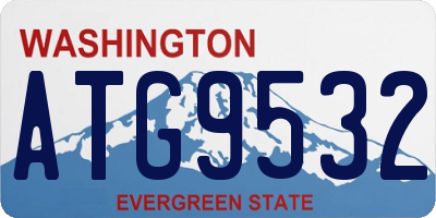 WA license plate ATG9532