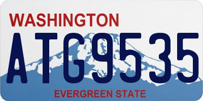 WA license plate ATG9535