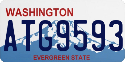 WA license plate ATG9593