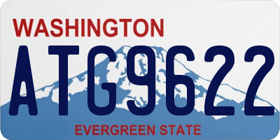 WA license plate ATG9622