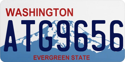 WA license plate ATG9656