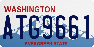 WA license plate ATG9661
