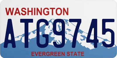 WA license plate ATG9745