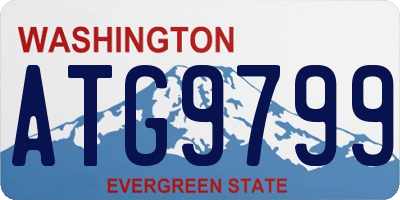 WA license plate ATG9799