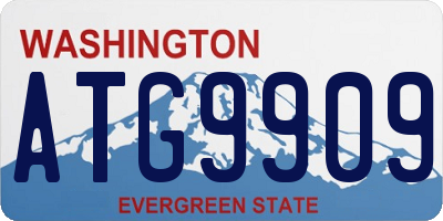 WA license plate ATG9909