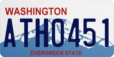 WA license plate ATH0451