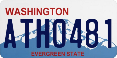 WA license plate ATH0481