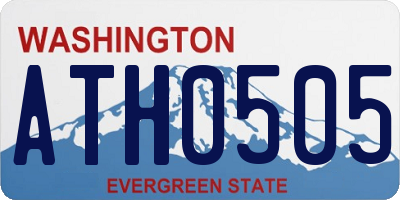 WA license plate ATH0505