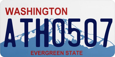 WA license plate ATH0507