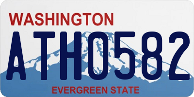WA license plate ATH0582