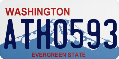 WA license plate ATH0593