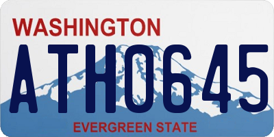 WA license plate ATH0645