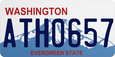 WA license plate ATH0657